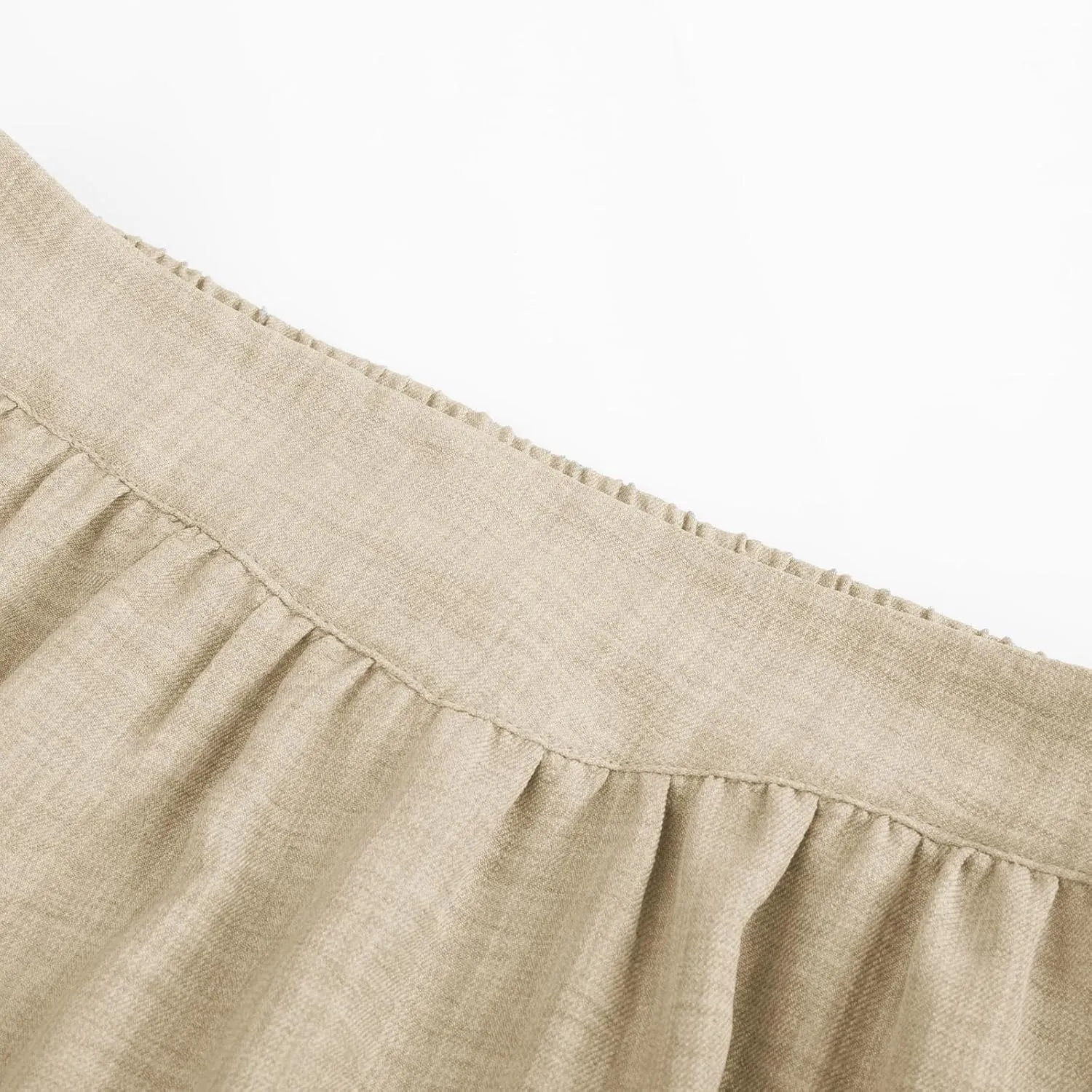 Belle Poque Vintage Skirts for Women Tiered Long Skirts High Waisted Asymmetrical Ruffle A Line Skirt with Pockets