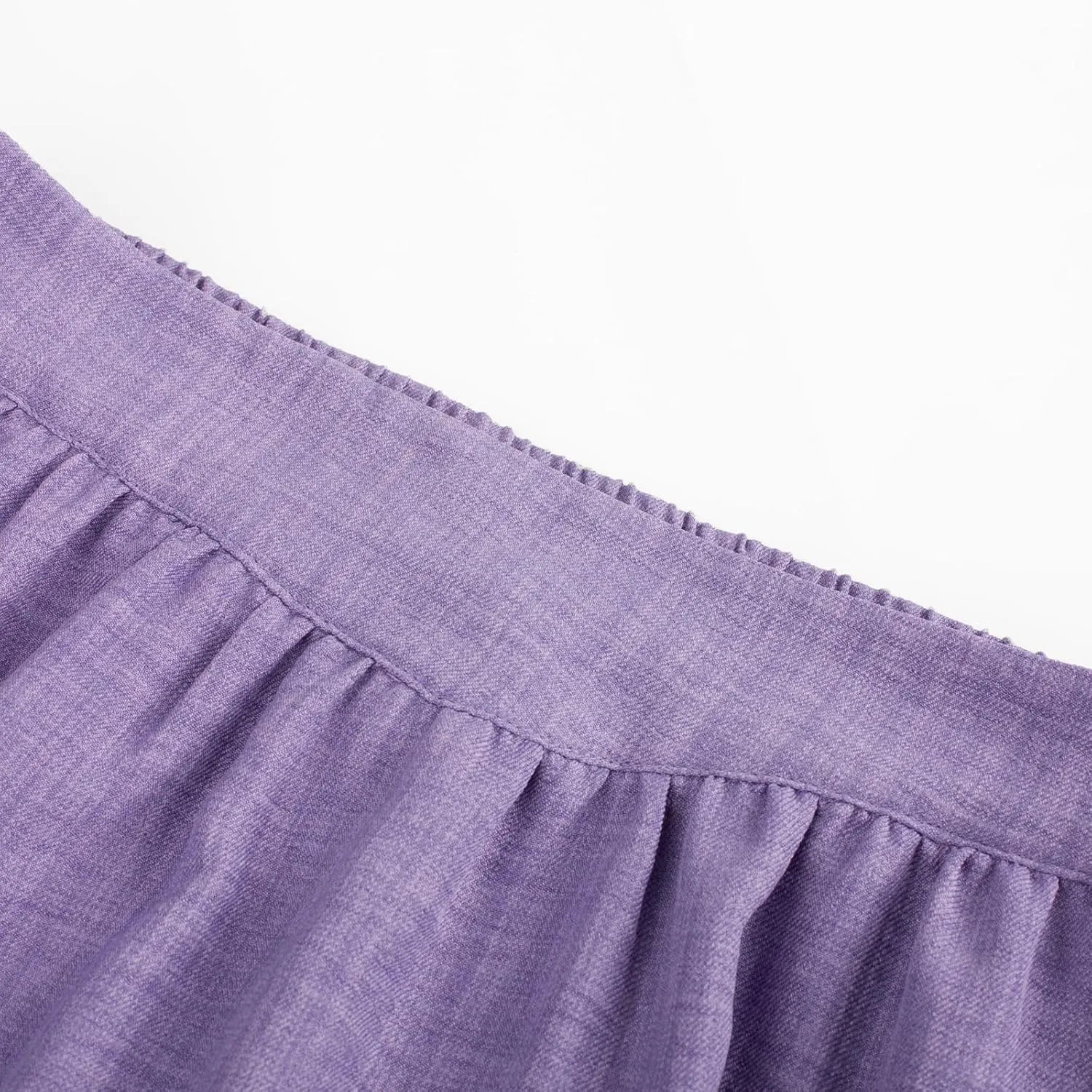 Belle Poque Vintage Skirts for Women Tiered Long Skirts High Waisted Asymmetrical Ruffle A Line Skirt with Pockets