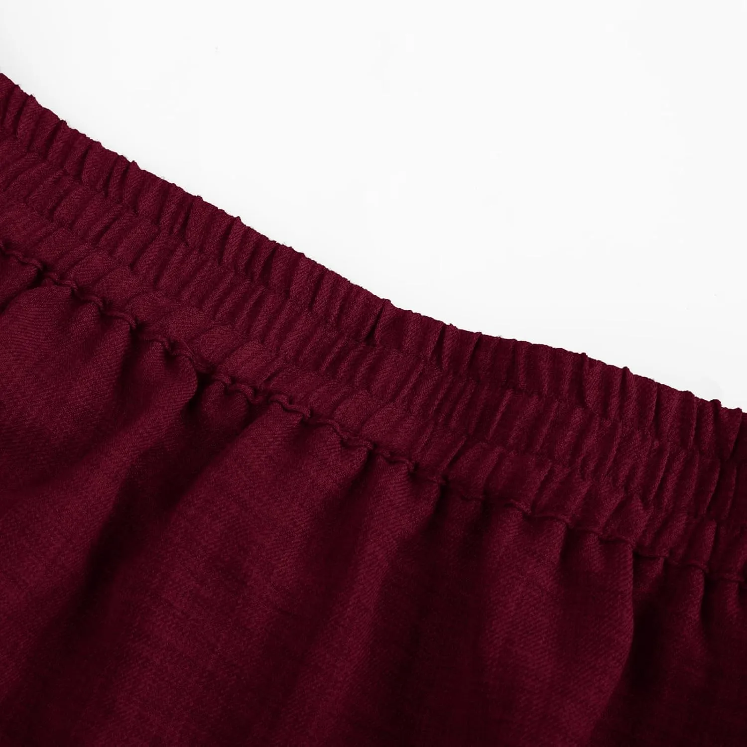 Belle Poque Vintage Skirts for Women Tiered Long Skirts High Waisted Asymmetrical Ruffle A Line Skirt with Pockets
