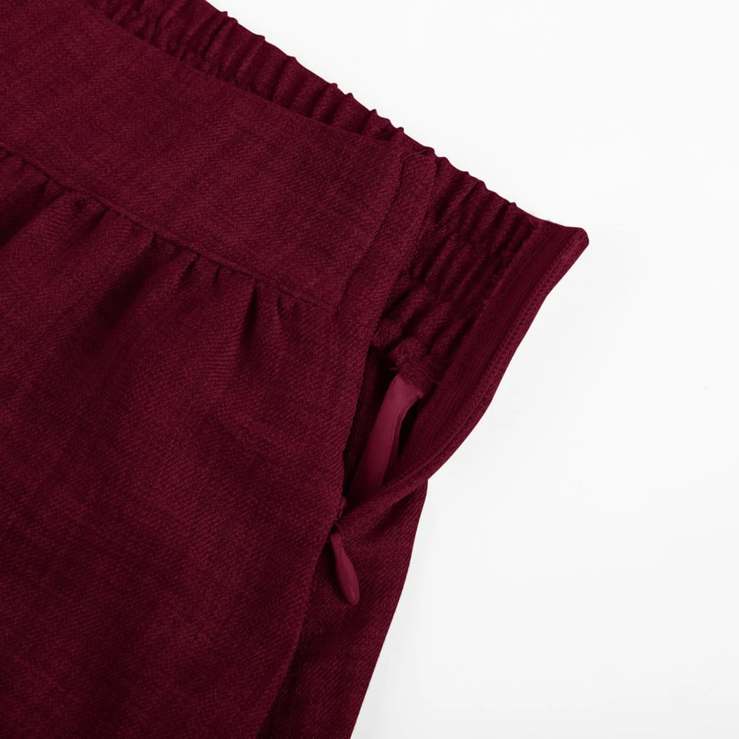 Belle Poque Vintage Skirts for Women Tiered Long Skirts High Waisted Asymmetrical Ruffle A Line Skirt with Pockets