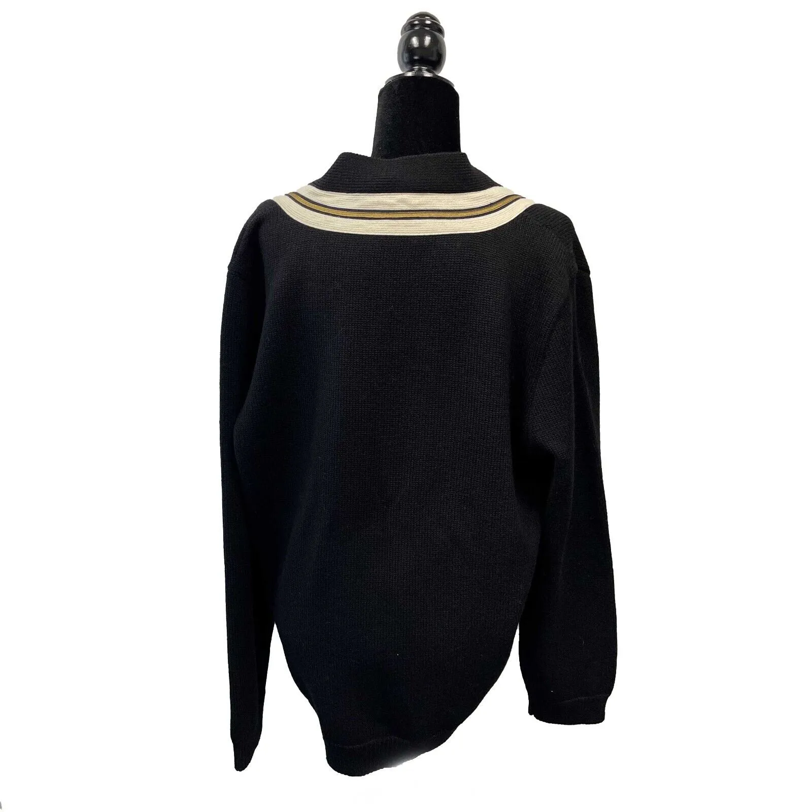 Gucci - Wool Bee Appliqu Black Cardigan - Size label missing