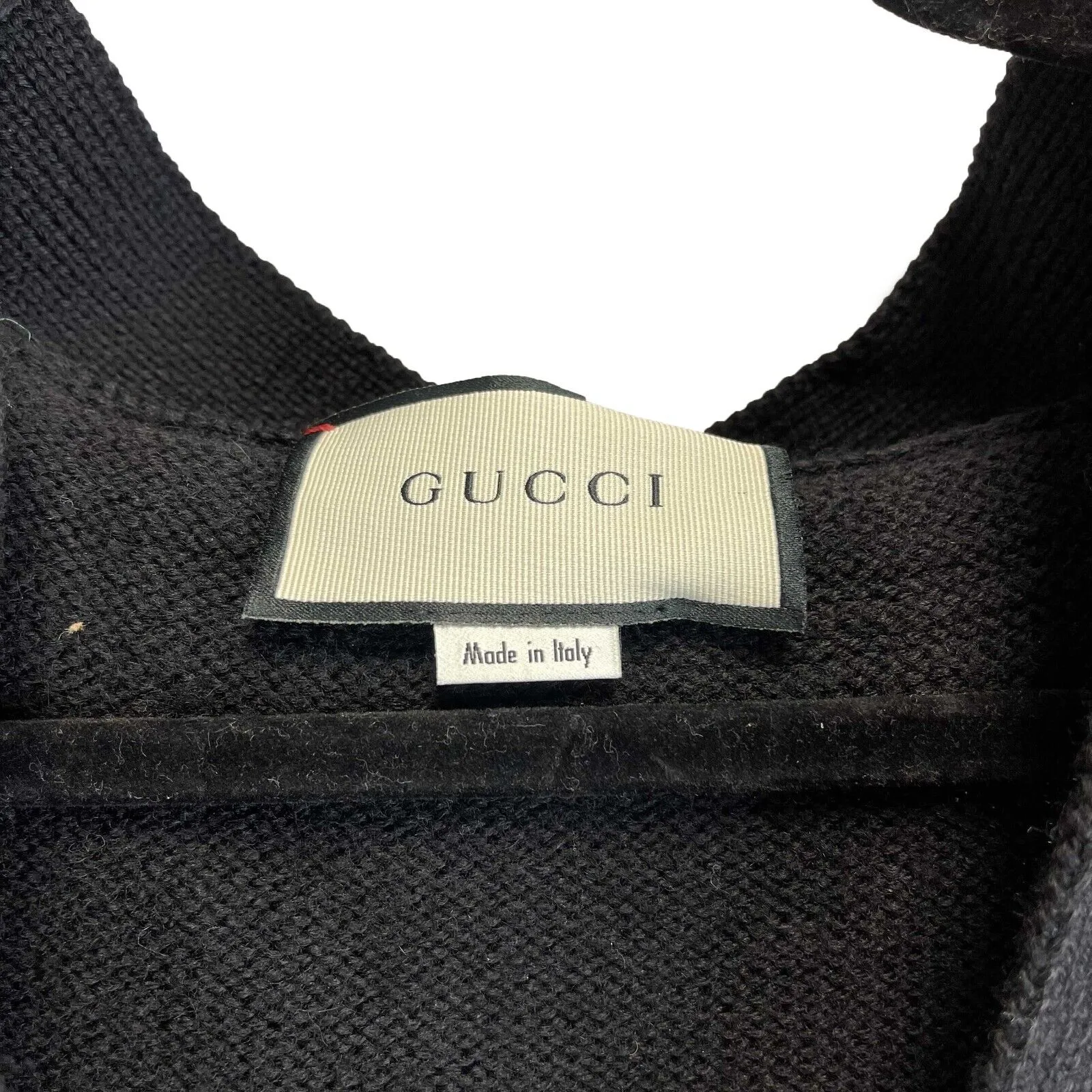 Gucci - Wool Bee Appliqu Black Cardigan - Size label missing