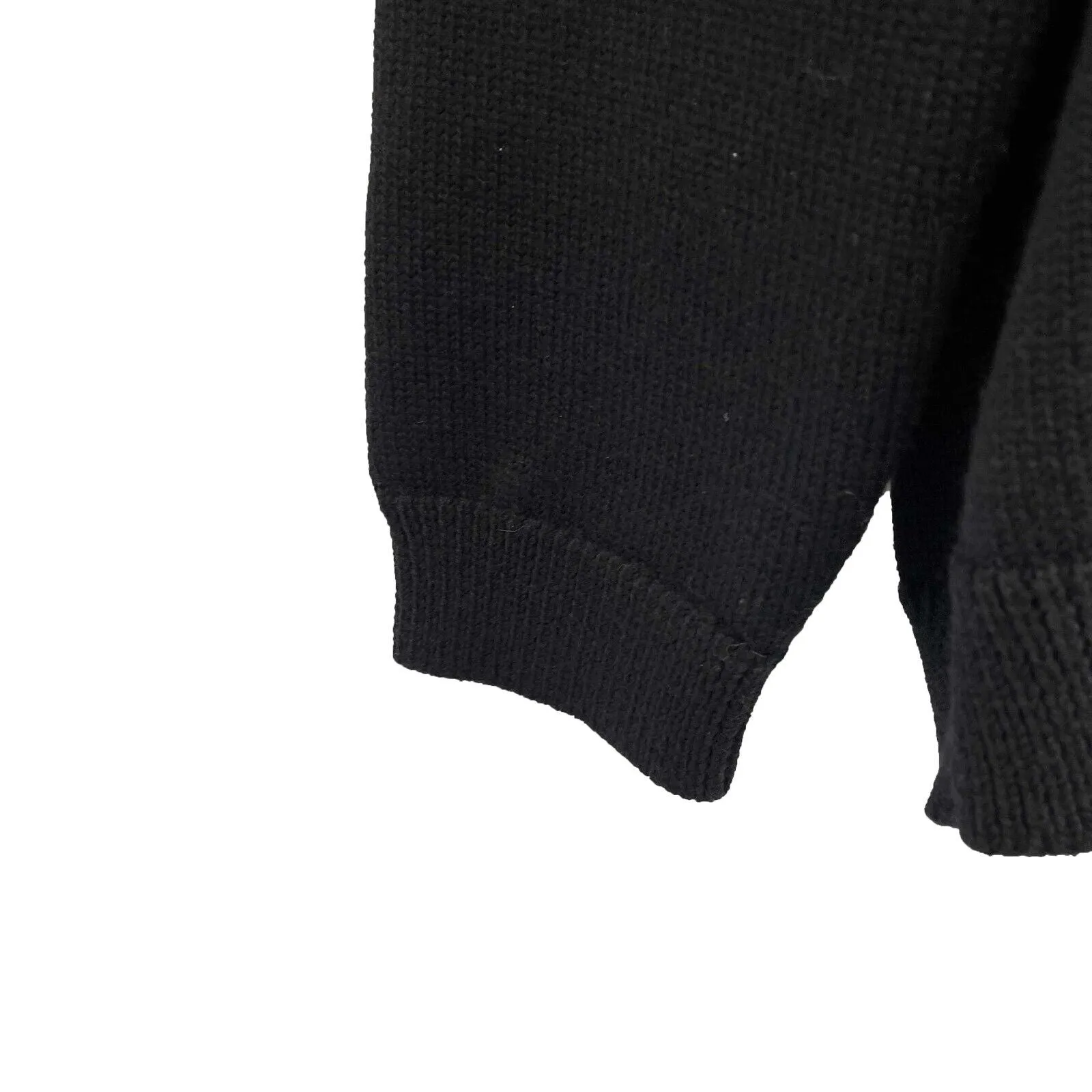 Gucci - Wool Bee Appliqu Black Cardigan - Size label missing