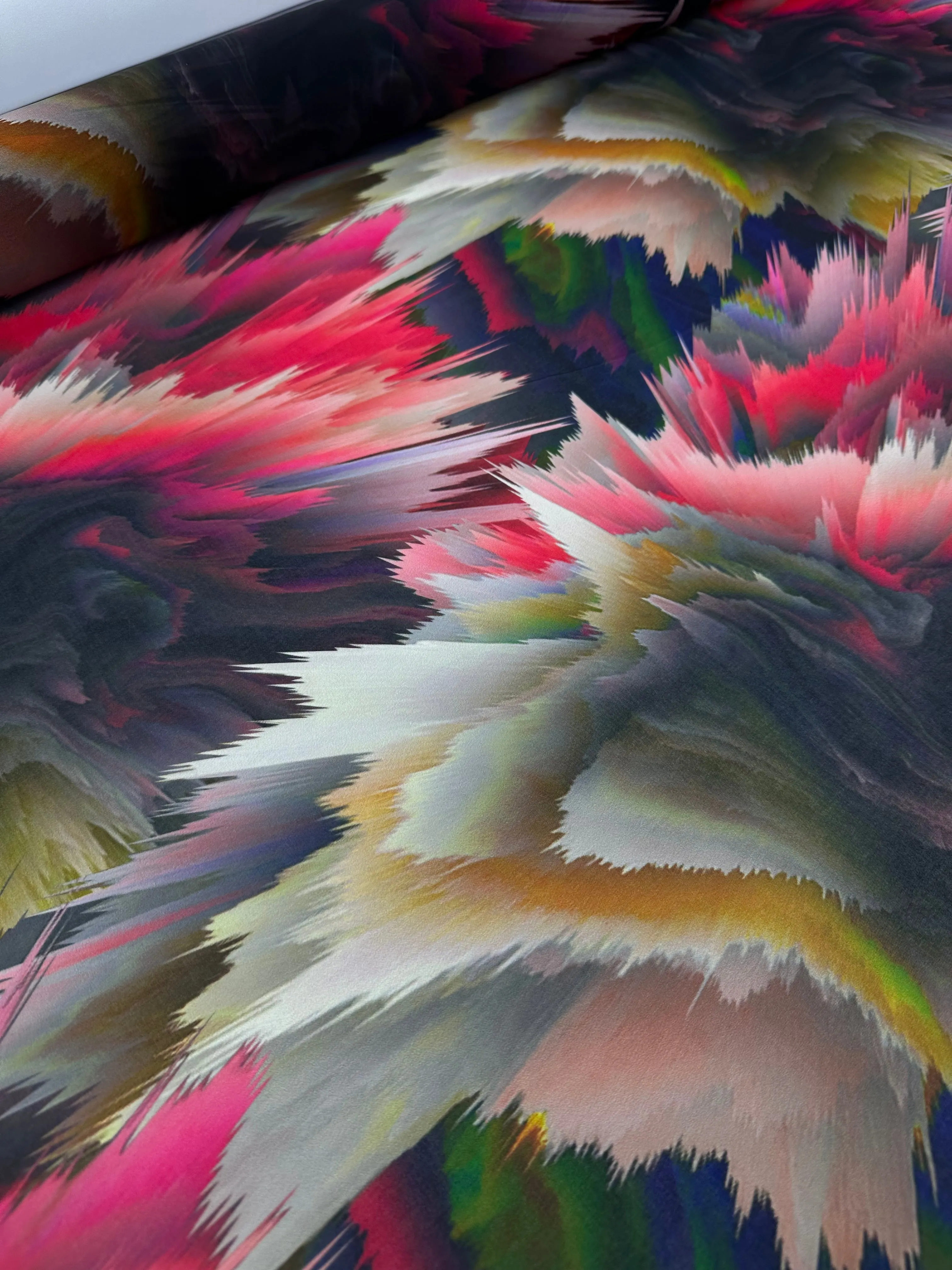 Satin Prints  - Summer Waves Pink