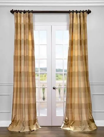 SILK TAFFETA FABRIC Multi colour plaids 54&quot; wide Taf#C12