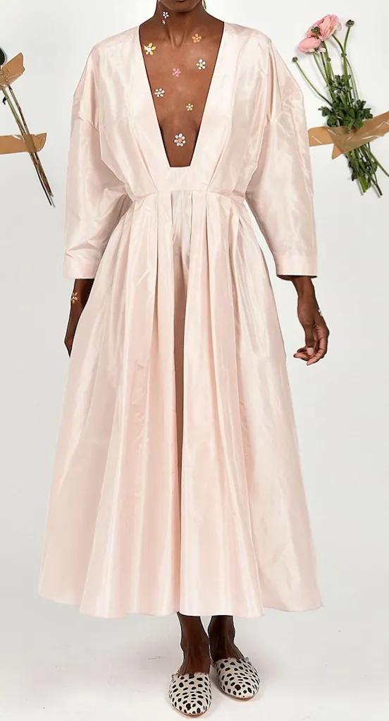 Soft Pink Silk Taffeta