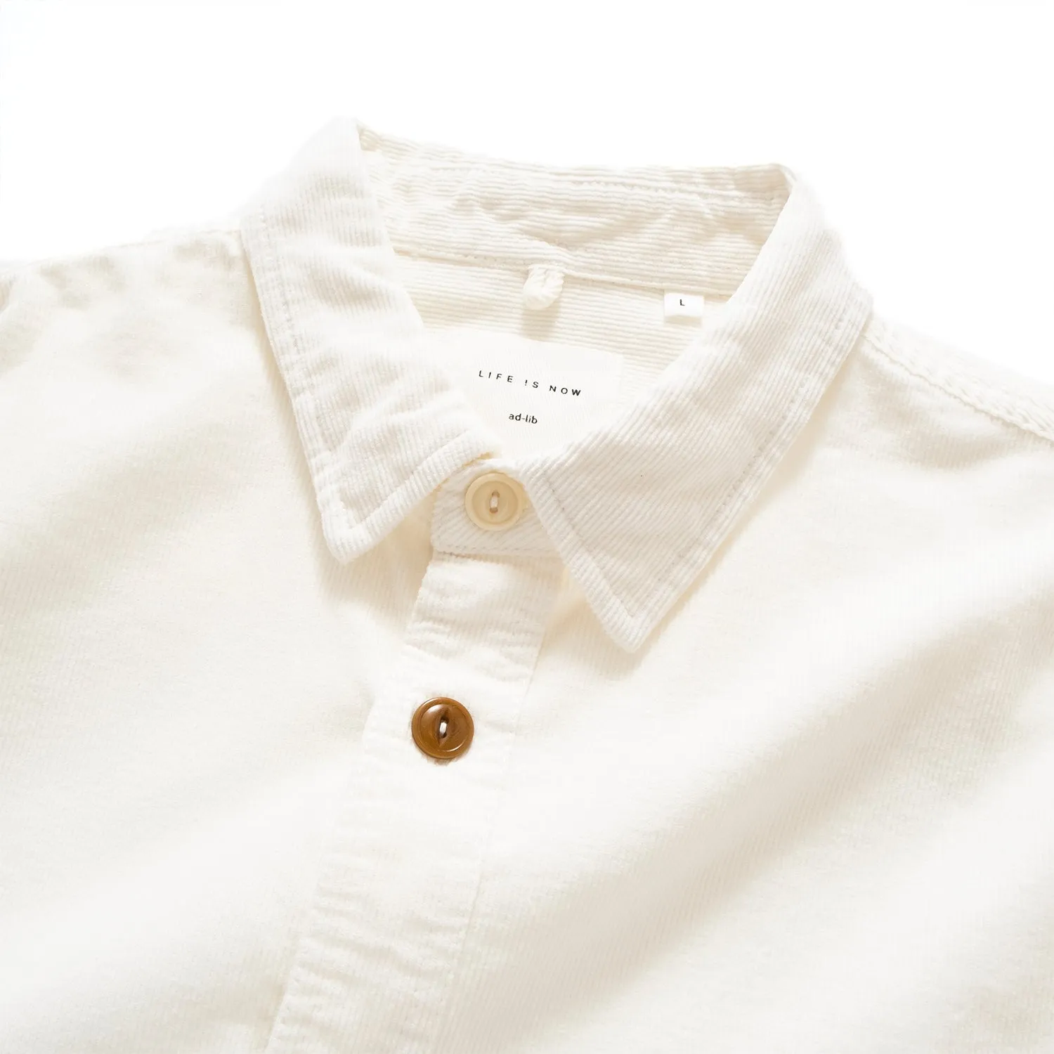 (ST404) Color Button Corduroy Shirt