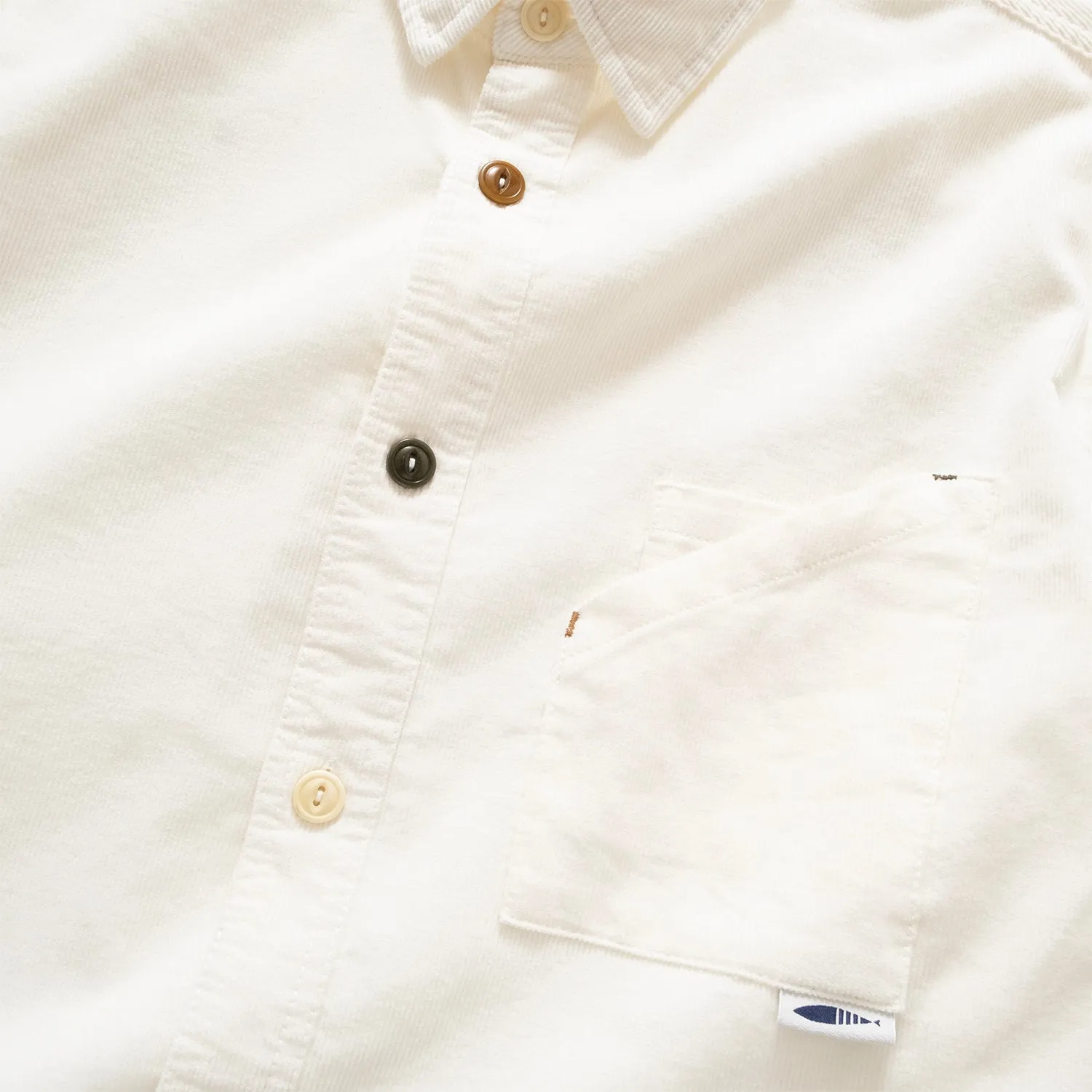 (ST404) Color Button Corduroy Shirt