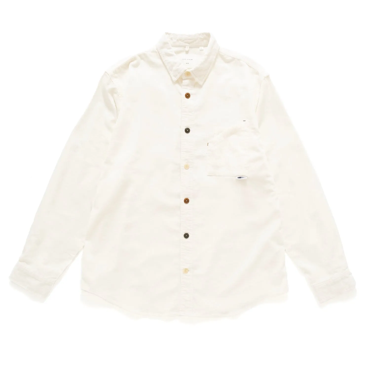 (ST404) Color Button Corduroy Shirt