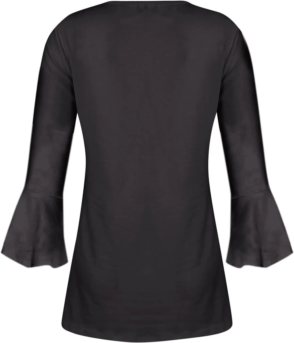Women's Button Up Shirt Floral Print Top Summer Casual 3/4 Sleeve V Neck Blouse Women's Athletic Shirts