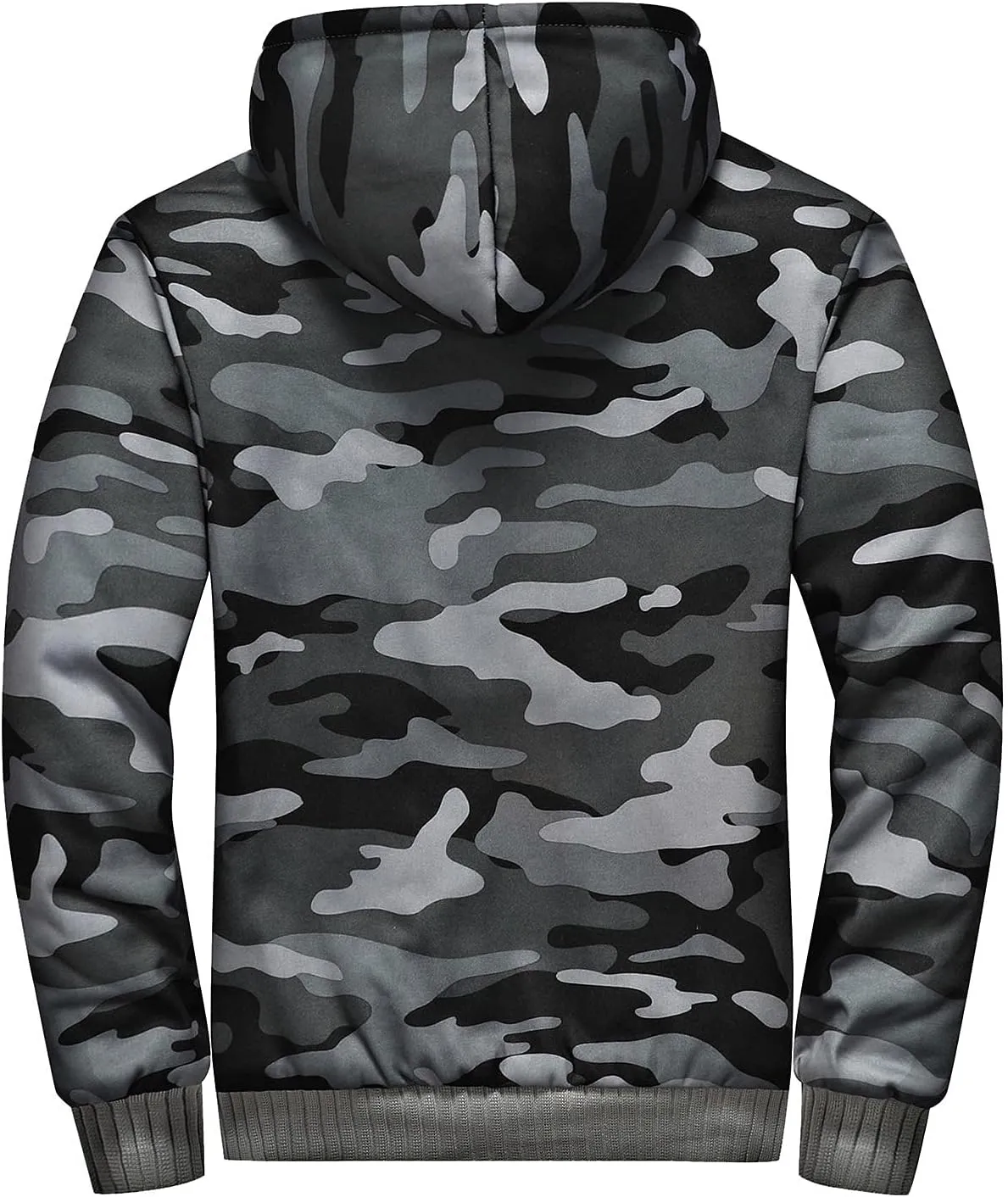 Ymosrh Men's Hooded Fashion Jacket Up Hoodies Sherpa Fleece Sweatshirts Jackets Full Casual Winter Work Coats Jacket